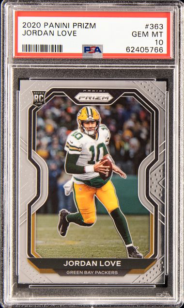 Jordan Love 2020 PANINI PRIZM ROOKIE RC #363 GREEN BAY PACKERS!