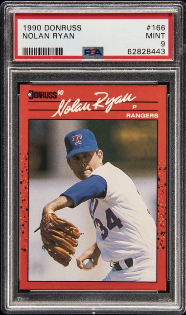 1989 Star Ryan Major League Stats #3 Nolan Ryan, Pink Back – PSA