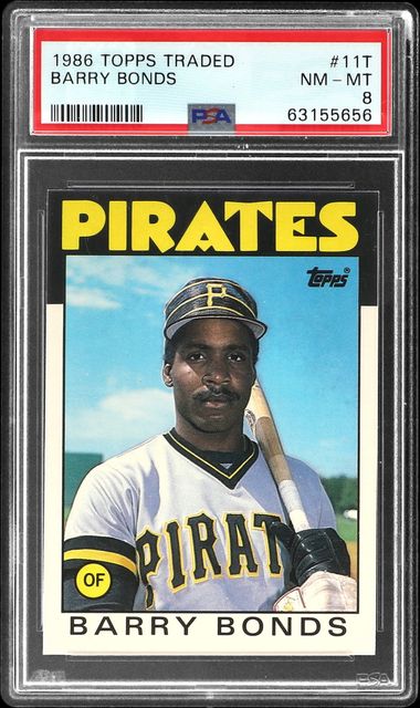 1987 DONRUSS BARRY BONDS #361 PITTSBURGH PIRATES PSA 8 NM-MT