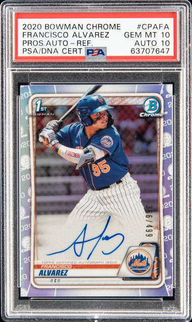 2020 Bowman Chrome Prospect Auto - Refractor #CPALM Luis Matos