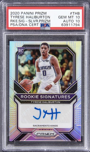 2020 Panini Prizm Rookie Signatures Silver Prizm #THB Tyrese