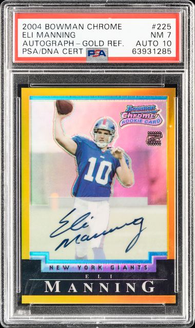 2022 Panini Prizm #223 Eli Manning – PSA GEM MT 10 on Goldin Auctions