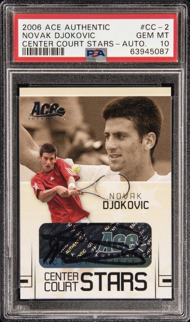 2006 Ace Authentic Center Court Stars Autographs #CC-2 Novak