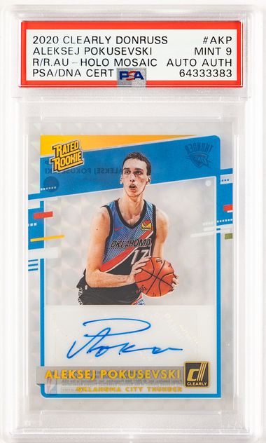 2020 Panini Clearly Donruss Rated Rookie Autographs Holo Mosaic