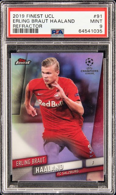 2019 Finest Uefa Champions League Refractor #91 Erling Braut