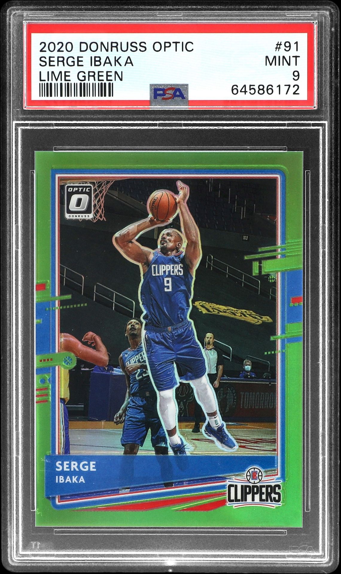 2020-21 Panini Donruss Optic Lime Green #91 Serge Ibaka (#096/149