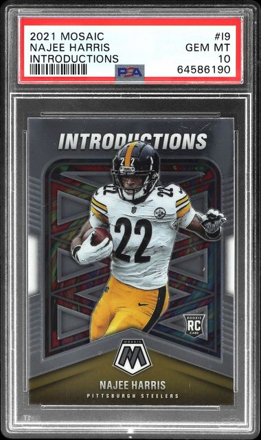 Najee Harris Certified Rookie Autographed Card 