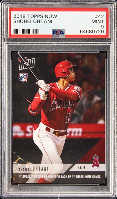 Shohei Ohtani 2018 Topps Now #697 RC (PSA 10)