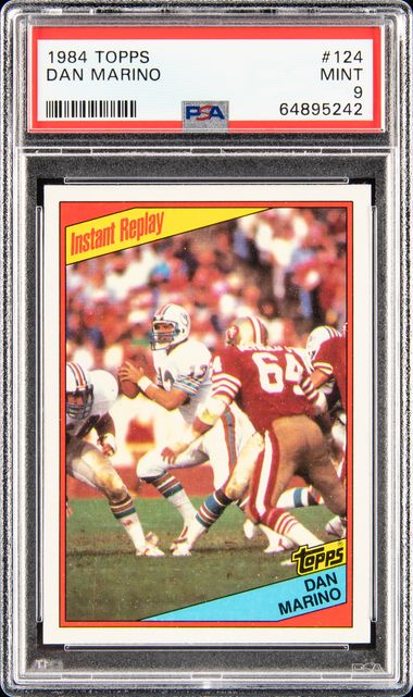 Dan Marino Rookie 1984 Topps #124 Instant Replay HOF QB Miami Dolphins –