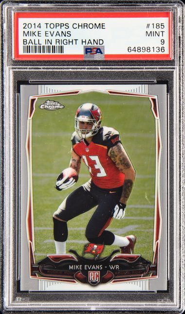 2014 Topps STRATA Football Rookie Card # 187 Mike Evans - Tampa