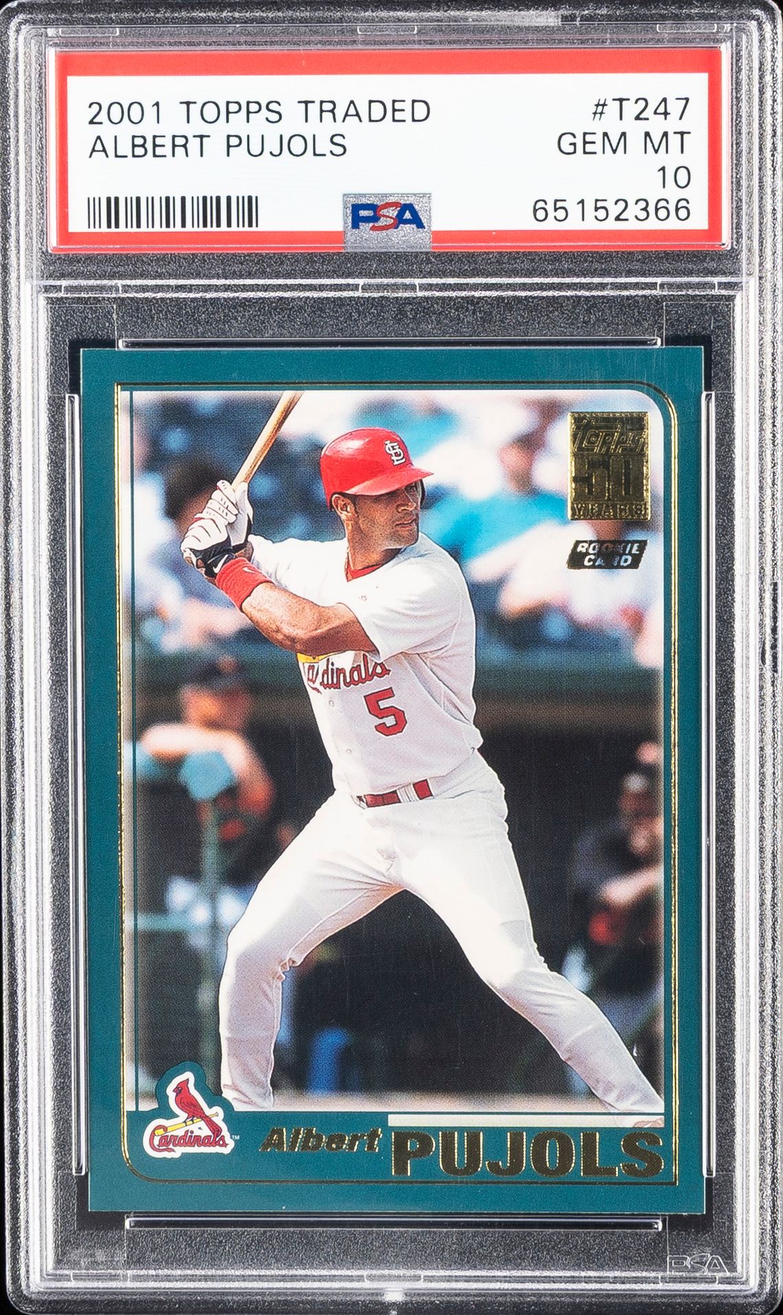 PUJOLS TOPPS TRADED 2001
