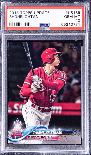 2018 Topps Update Us285 Shohei Ohtani Rookie Card – PSA GEM MT 10 on Goldin  Auctions