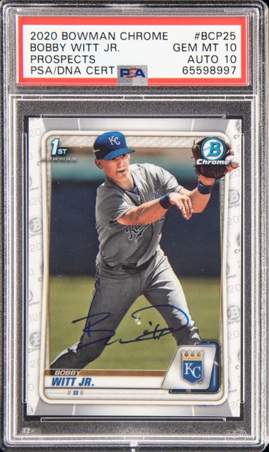 最初の Jr. Witt Bobby #BCP25 Chrome Bowman 2020 PSA10! ボビー