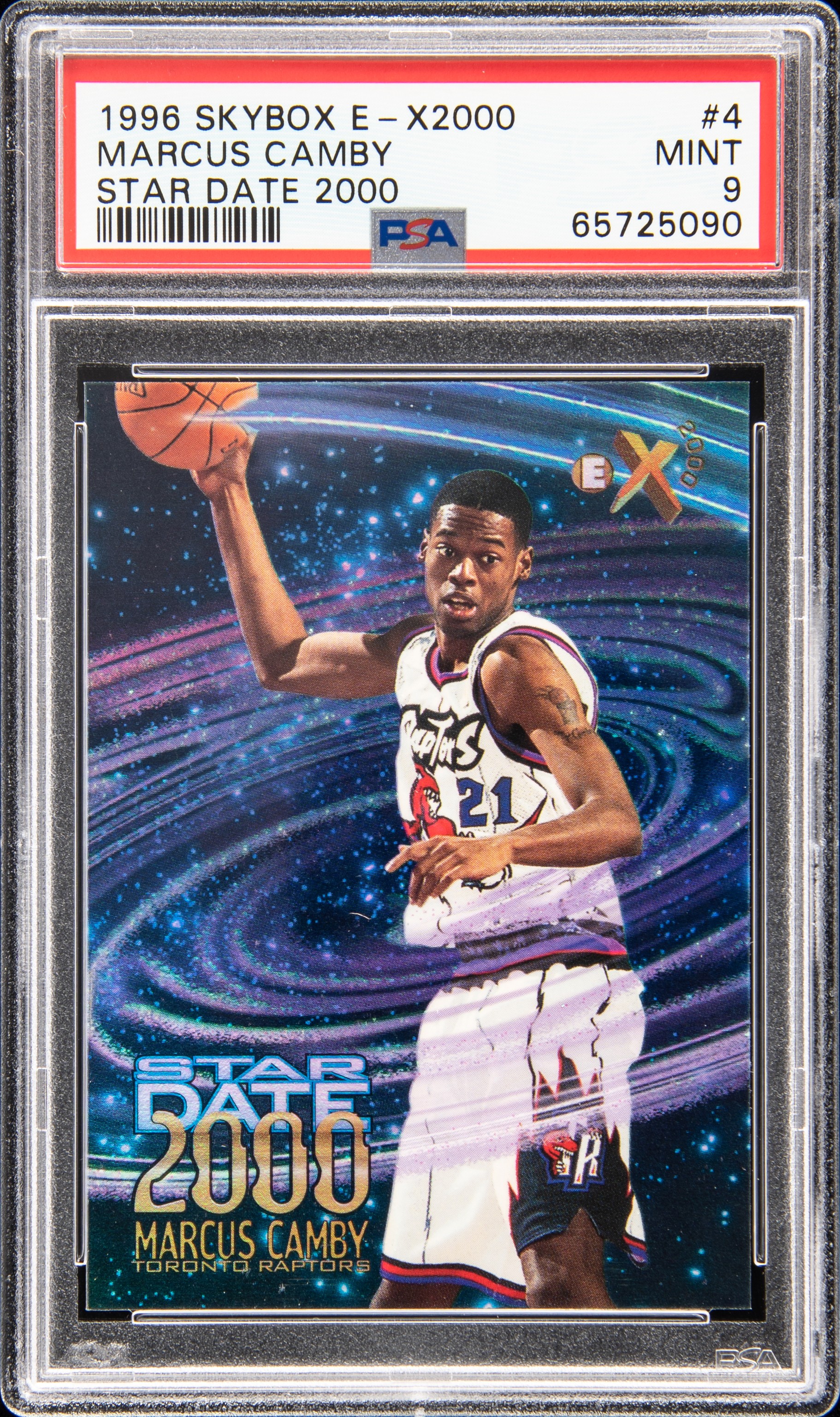 1996 Skybox E-X2000 Star Date 2000 4 Marcus Camby – PSA MINT 9
