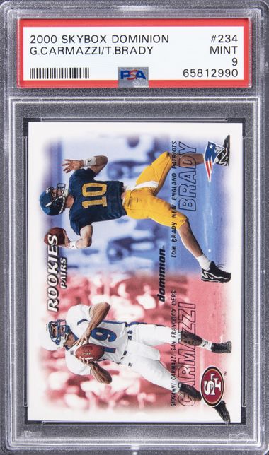 2000 Skybox Dominion #234 Giovanni Carmazzi/Tom Brady PSA 6 on Goldin  Marketplace