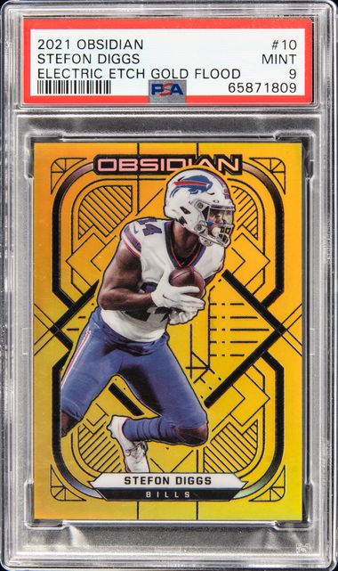 2020 Panini Gold Standard Gold Gear Relic Premium Shield #35 Stefon Diggs  Patch Card (#1/1) - PSA EX-MT 6 on Goldin Auctions