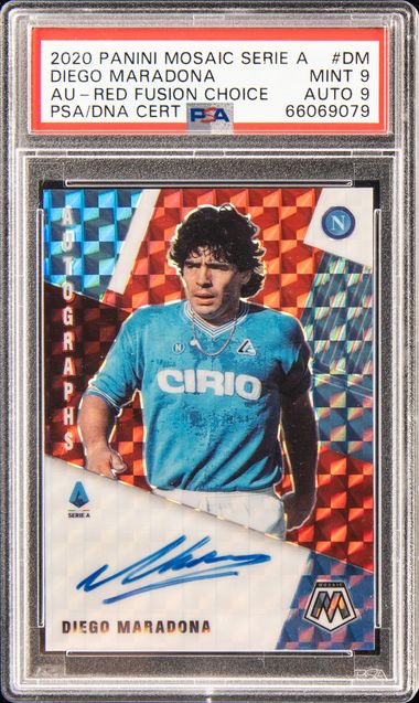 2020 Panini Mosaic Serie A Autographs Red Fusion Choice Dm Diego