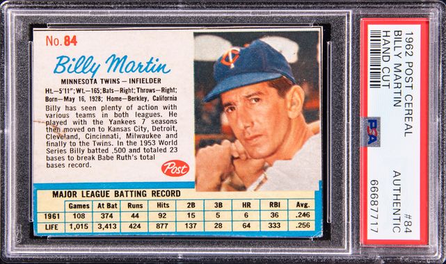 1962 Post Cereal Mickey Mantle (Hand Cut)