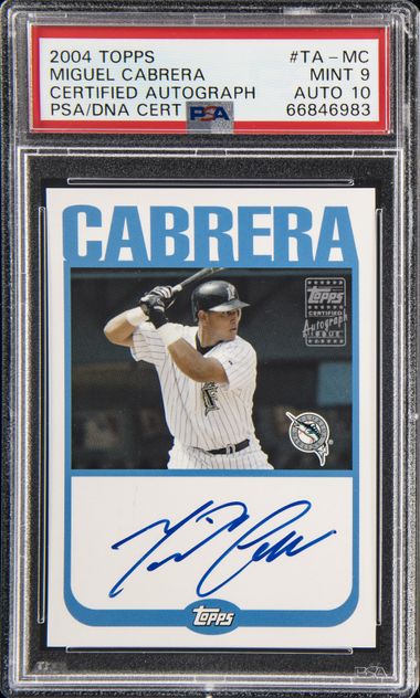 MIGUEL CABRERA SIGNED 2003 WORLD SERIES GAME ISSUED FLORIDA MARLINS FULL  UNIFORM (SIA)