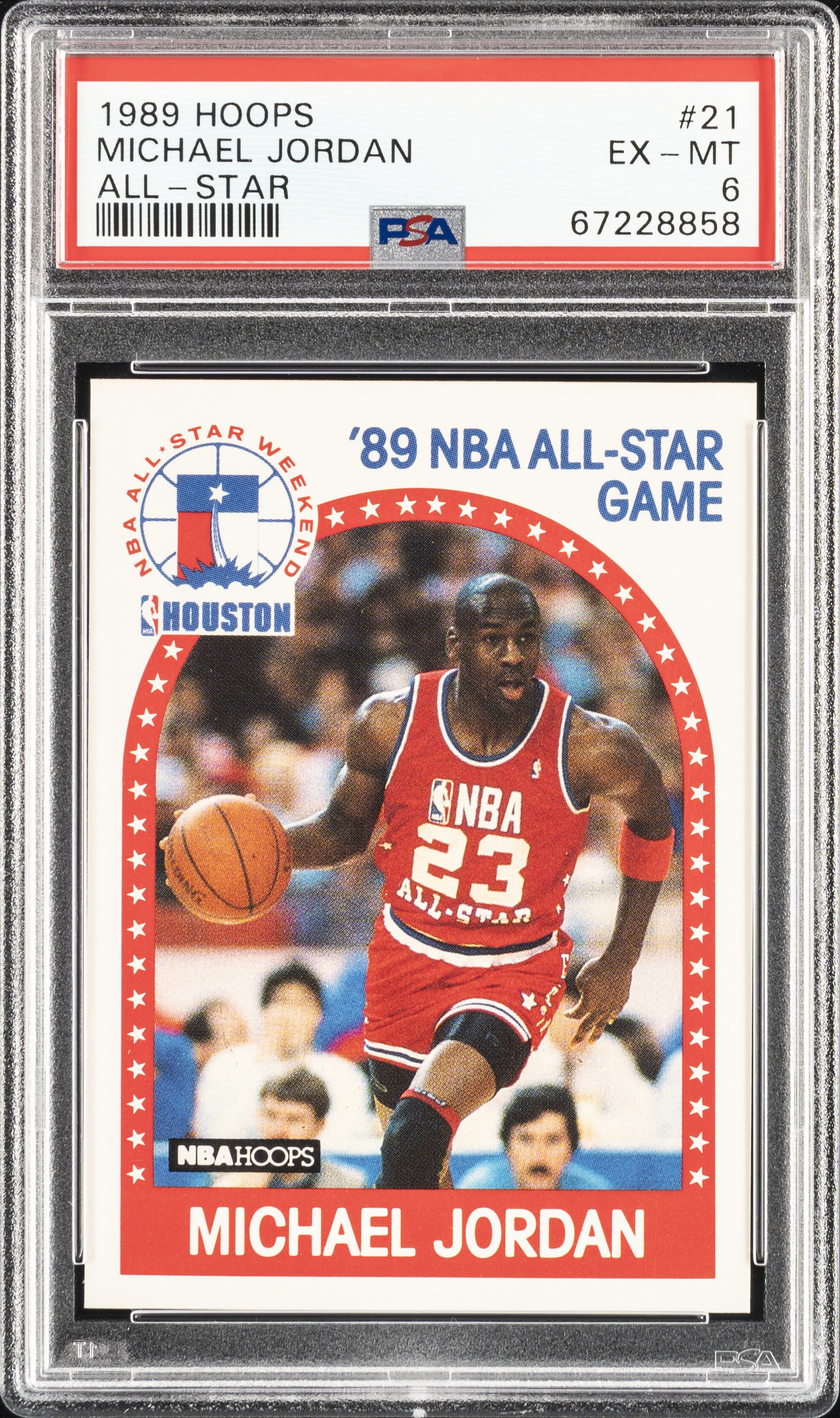 1989 Hoops All-Star #21 Michael Jordan PSA 6