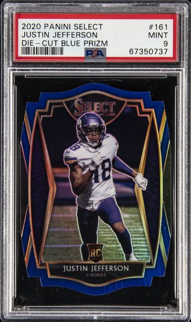 : 2020 Panini Select Tri-Color Prizm Die-Cut #50 Jalen