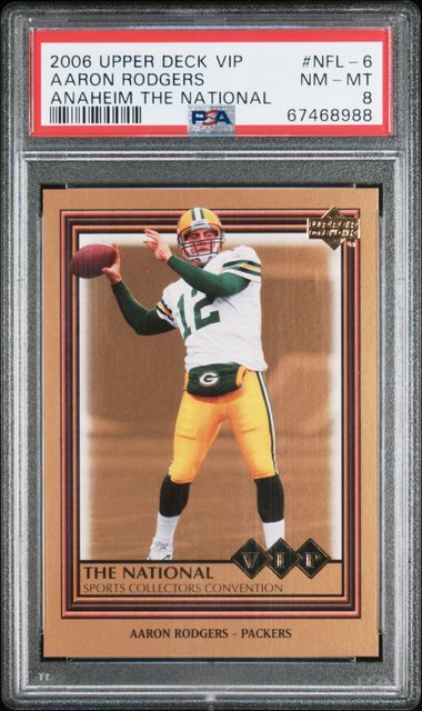 2006 Upper Deck VIP Anaheim The National #NFL-6 Aaron Rodgers