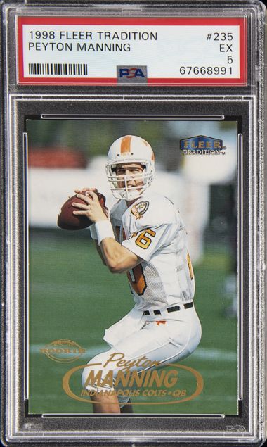 Peyton Manning 1998 Fleer Rookie Card