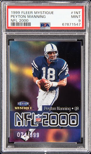 2007 Playoff NFL Playoffs Silver Prime Peyton Manning PATCH /15 #42 BGS 9  MINT - Fixed Price Marketplace