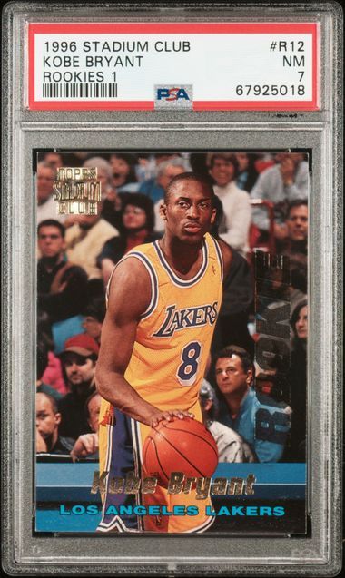 1996 Stadium Club Rookies 1 #R12 Kobe Bryant PSA 7 on Goldin