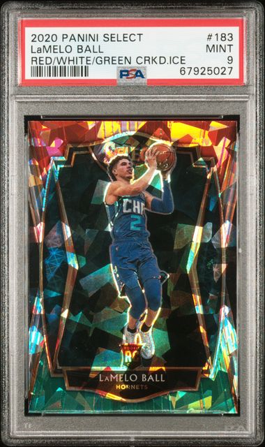 LaMelo Ball 2020-21 SELECT PRIZM GREEN - WHITE - PURPLE