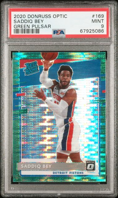 2020 Panini Donruss Optic Green Pulsar #169 Saddiq Bey PSA 9 on Goldin  Marketplace