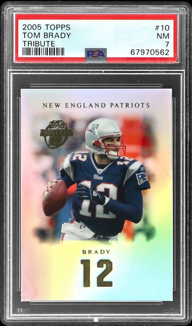 Tom Brady 2005 Topps New England Patriots Football Super Bowl