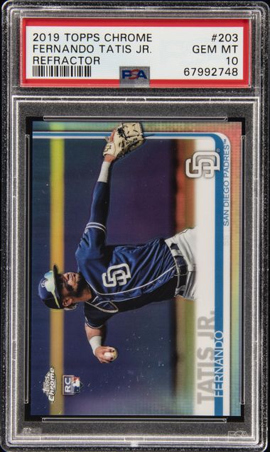 2019 Topps Chrome Refractor #203 Fernando Tatis Jr. Rookie Card