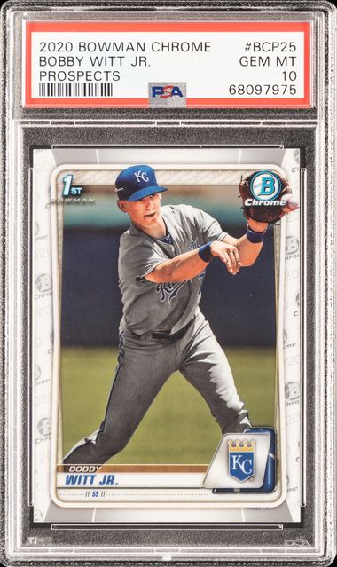 Bobby Witt Jr Rookie 1st Bowman 2020 Bowman Chrome #BCP25