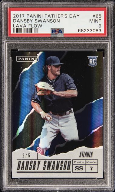 2017 Panini Father's Day Lava Flow #65 Dansby Swanson PSA 9 on Goldin  Marketplace