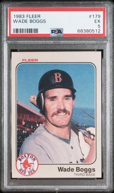 Sold at Auction: 1983 Fleer Wade Boggs Rookie Psa 8