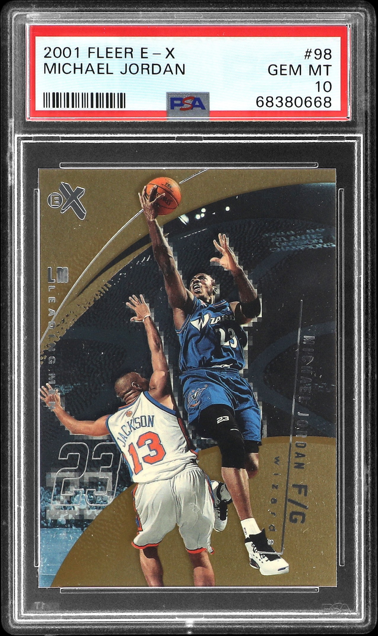 2001-02 Fleer E-X #98 Michael Jordan – PSA GEM MT 10