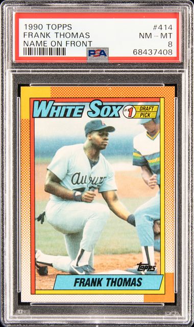  1990 Topps Frank Thomas White Sox #1 Draft Pick Rookie