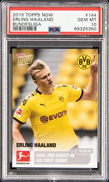 2019-20 Topps Now Bundesliga #144 Erling Haaland Rookie Card