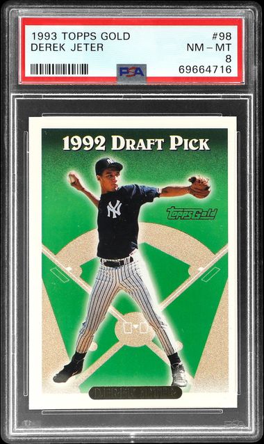 1993 Topps #98 Derek Jeter Signed Rookie Card – BAS GEM MINT 9.5, Beckett 8  on Goldin Auctions