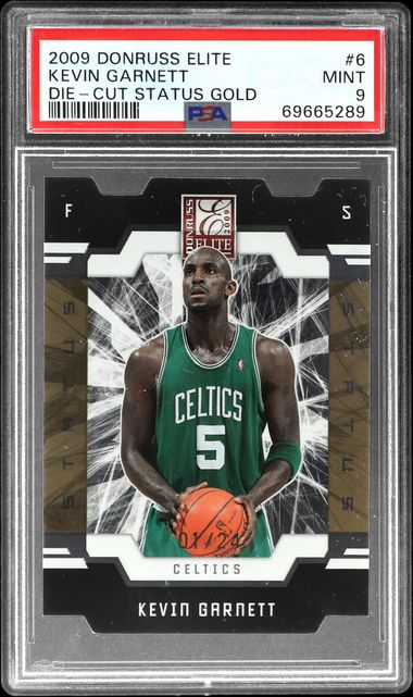 2009-10 Panini Donruss Elite Die-Cut Status Gold #6 Kevin Garnett