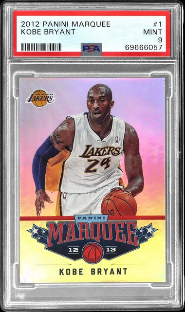 2012-13 Panini Marquee #1 Kobe Bryant - PSA MINT 9 on Goldin Auctions