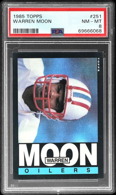 Two 1985 Topps Warren Moon Rookie Cards Pulled from the Same Pack