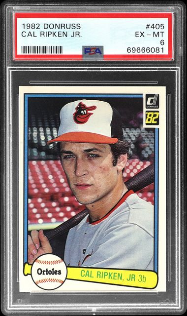 Sold at Auction: (NM) 1982 Donruss Cal Ripken Rookie #405 Baseball