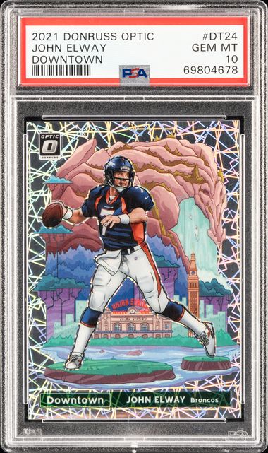 2021 Panini Donruss Optic Downtown #DT24 John Elway – PSA