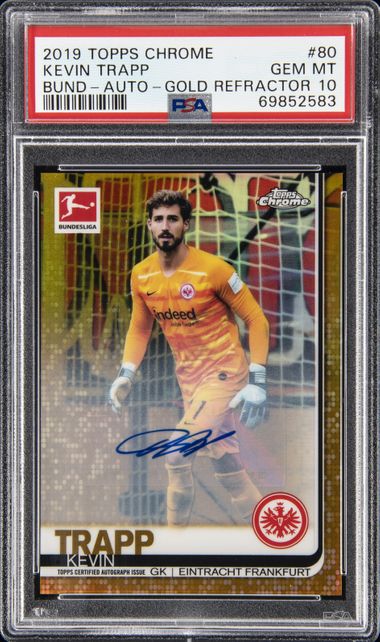 2019-20 Topps Chrome Bundesliga Autograph Gold Refractor #80 Kevin 