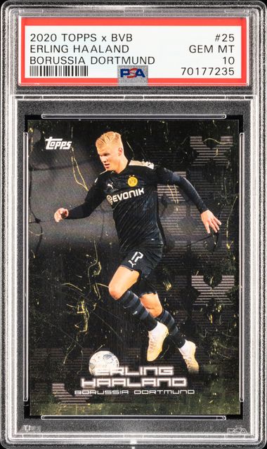 2022-23 Panini Donruss FIFA Green #160 Erling Haaland – PSA GEM MT