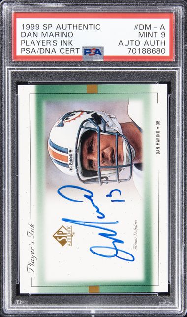 1999 Upper Deck SP Authentic Player s Ink DM A Dan Marino Signed