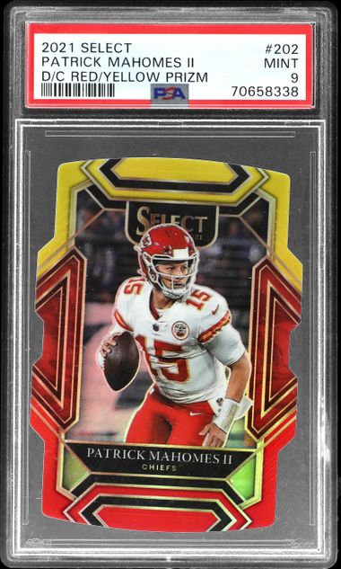 Patrick Mahomes II 2021 Select Prizm Black and Gold Die Cut #2