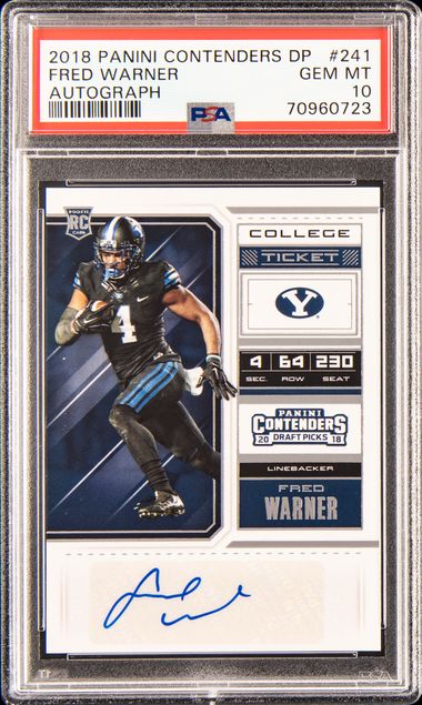 2018 Panini Contenders Draft Picks Championship Ticket Autograph